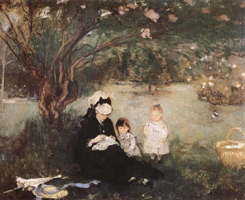 Berthe Morisot Lilac trees china oil painting image